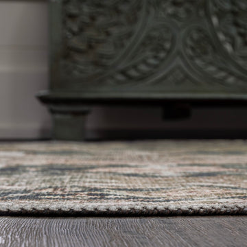Maris Ornate Medallion Washable Area Rug